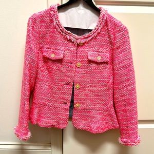 Jcrew tweed pink blazer
